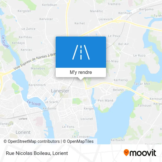 Rue Nicolas Boileau plan