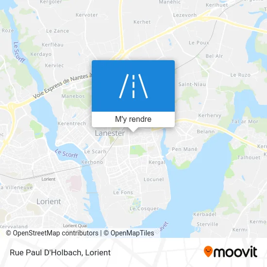 Rue Paul D'Holbach plan