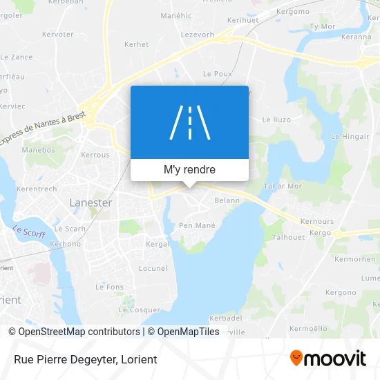 Rue Pierre Degeyter plan