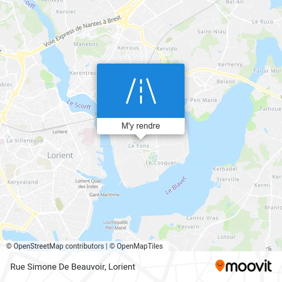 Rue Simone De Beauvoir plan