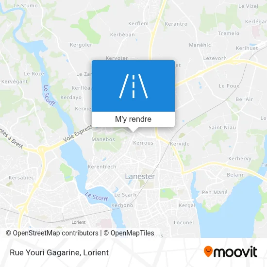 Rue Youri Gagarine plan