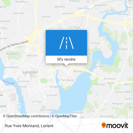 Rue Yves Montand plan