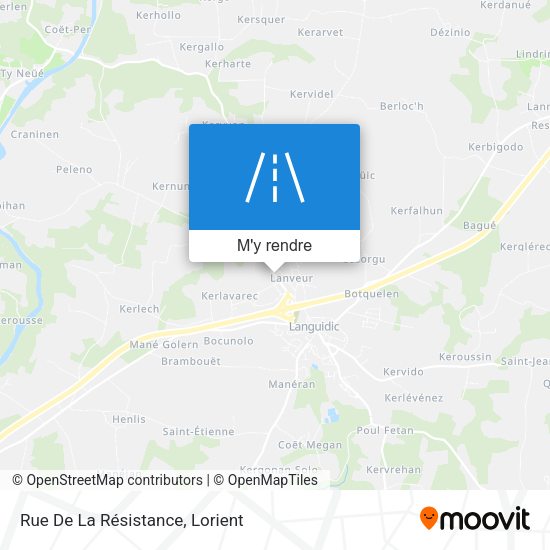 Rue De La Résistance plan
