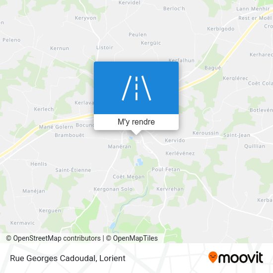 Rue Georges Cadoudal plan
