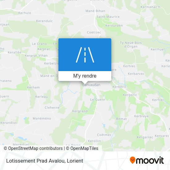 Lotissement Prad Avalou plan