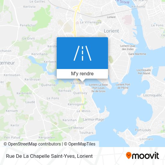 Rue De La Chapelle Saint-Yves plan