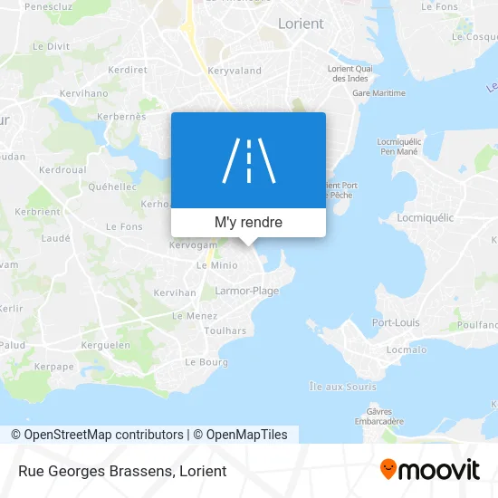 Rue Georges Brassens plan