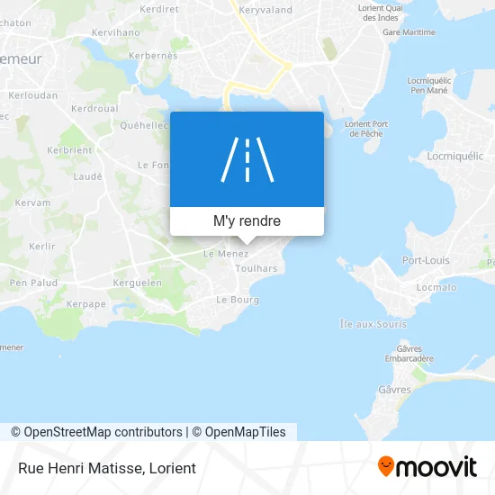 Rue Henri Matisse plan