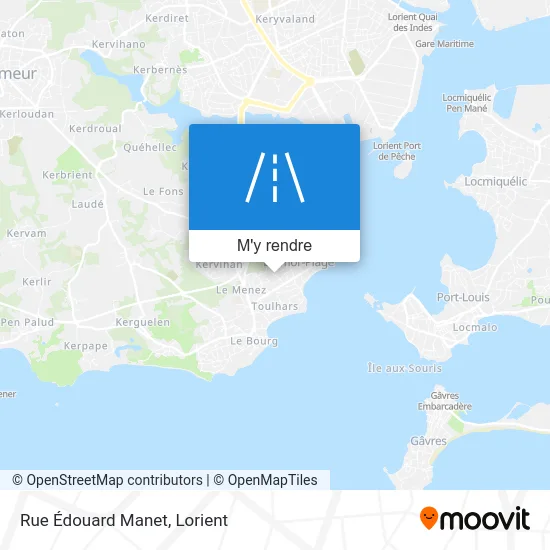 Rue Édouard Manet plan