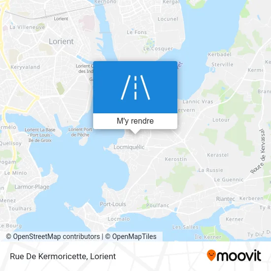 Rue De Kermoricette plan