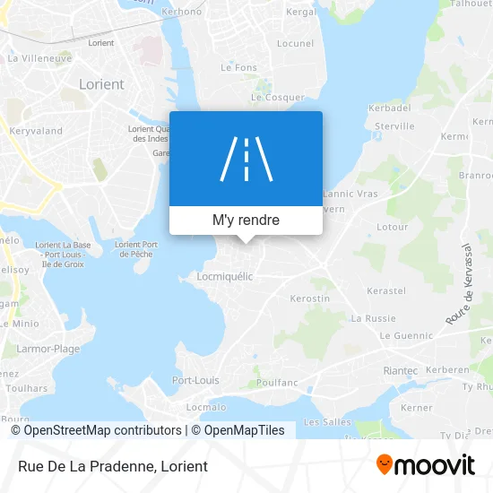 Rue De La Pradenne plan