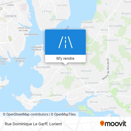 Rue Dominique Le Garff plan