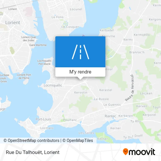 Rue Du Talhouët plan