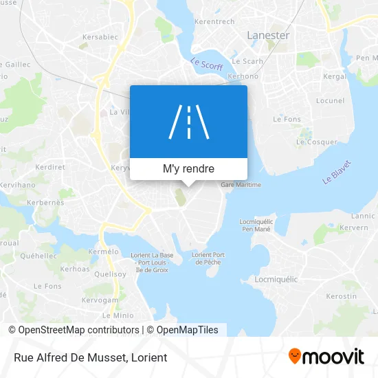 Rue Alfred De Musset plan