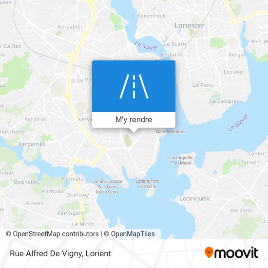 Rue Alfred De Vigny plan