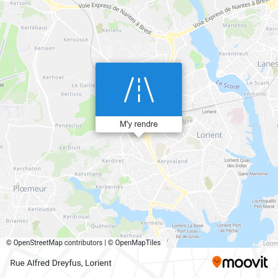 Rue Alfred Dreyfus plan
