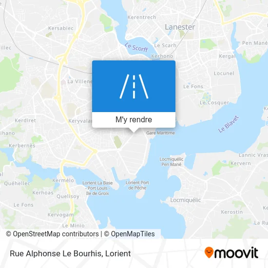 Rue Alphonse Le Bourhis plan