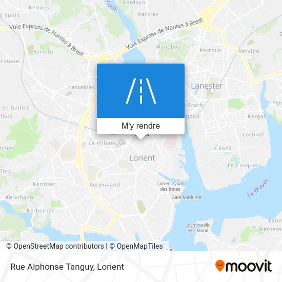 Rue Alphonse Tanguy plan