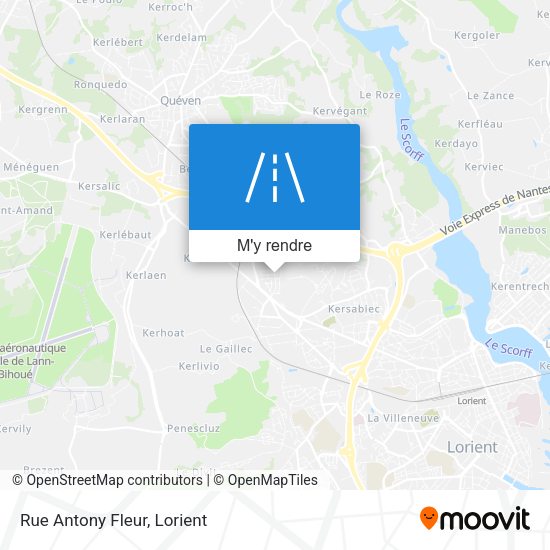 Rue Antony Fleur plan
