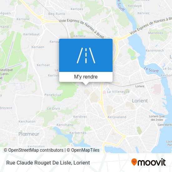 Rue Claude Rouget De Lisle plan