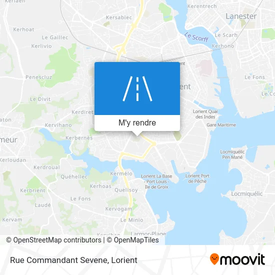 Rue Commandant Sevene plan
