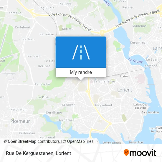 Rue De Kerguestenen plan