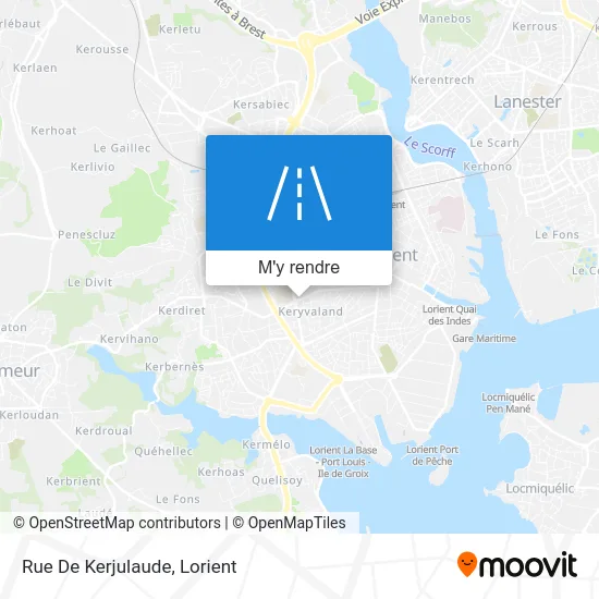 Rue De Kerjulaude plan