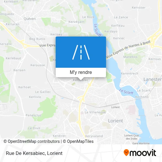 Rue De Kersabiec plan