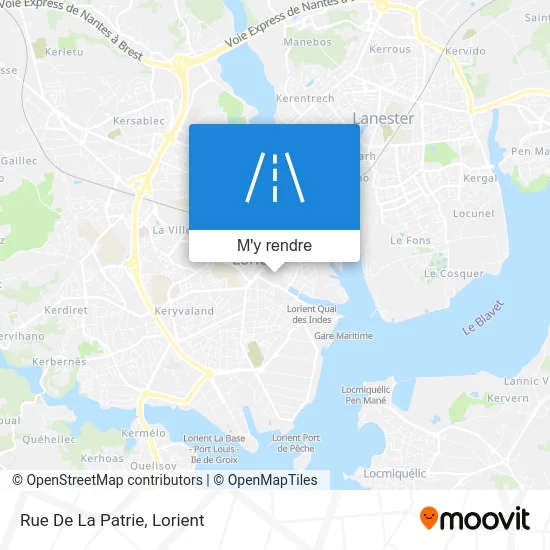 Rue De La Patrie plan