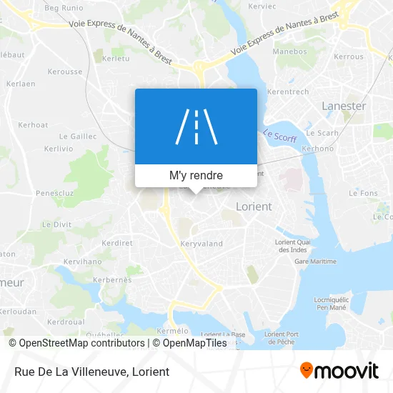 Rue De La Villeneuve plan