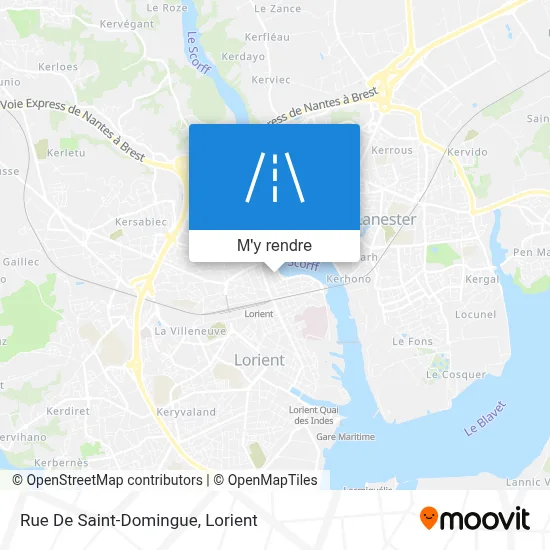 Rue De Saint-Domingue plan