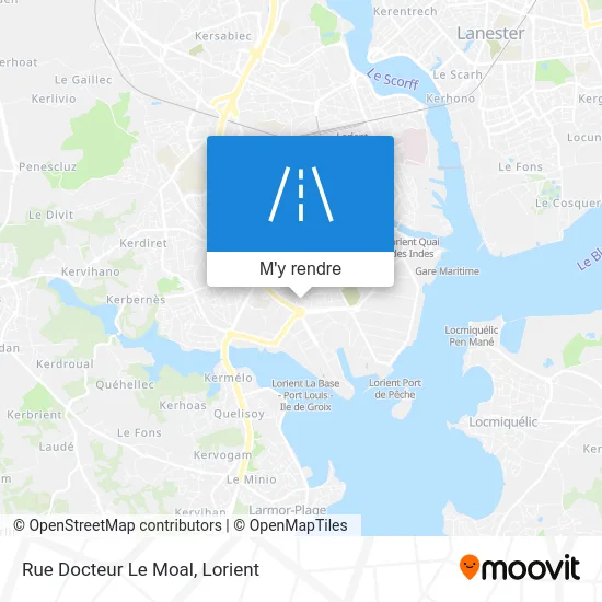 Rue Docteur Le Moal plan