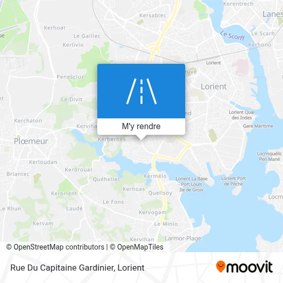 Rue Du Capitaine Gardinier plan