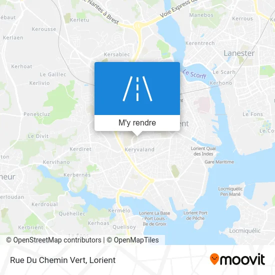 Rue Du Chemin Vert plan