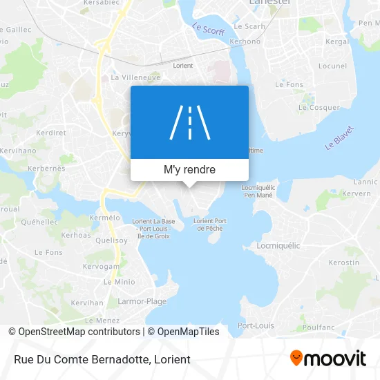 Rue Du Comte Bernadotte plan