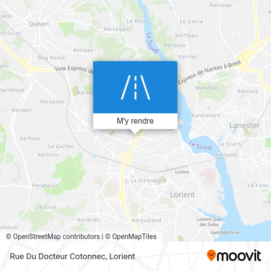 Rue Du Docteur Cotonnec plan