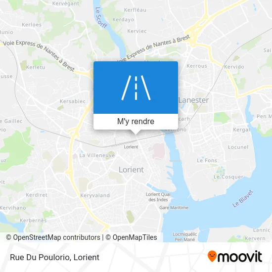 Rue Du Poulorio plan