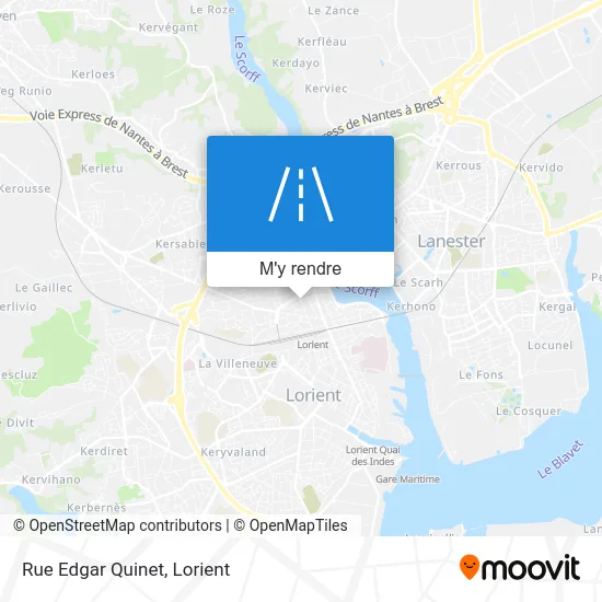 Rue Edgar Quinet plan