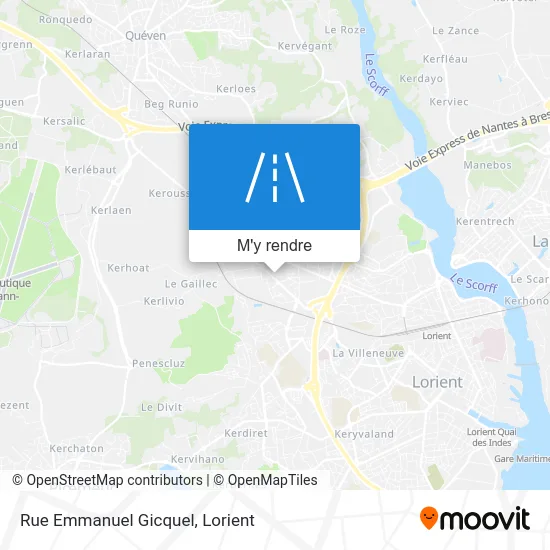 Rue Emmanuel Gicquel plan