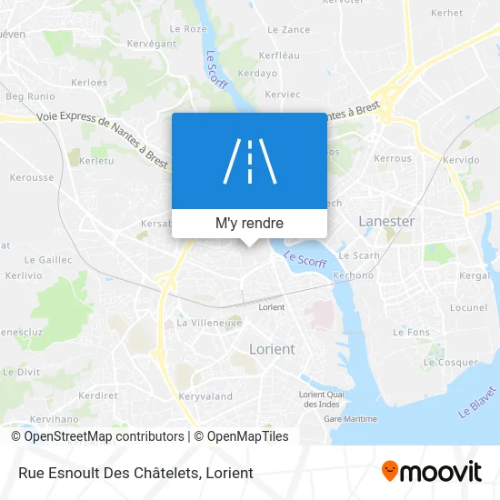 Rue Esnoult Des Châtelets plan