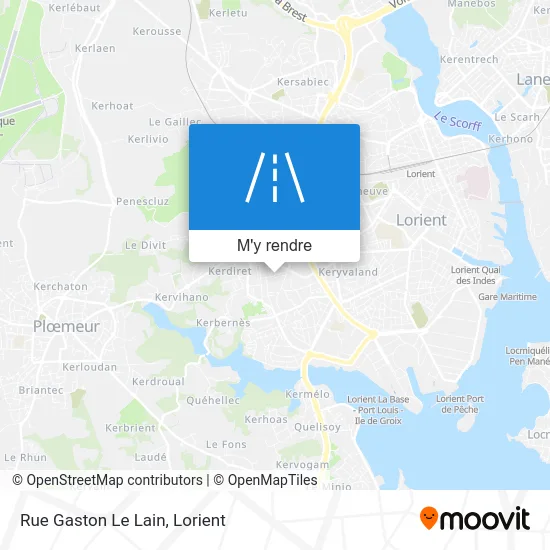 Rue Gaston Le Lain plan