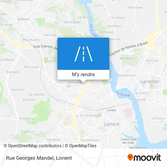 Rue Georges Mandel plan