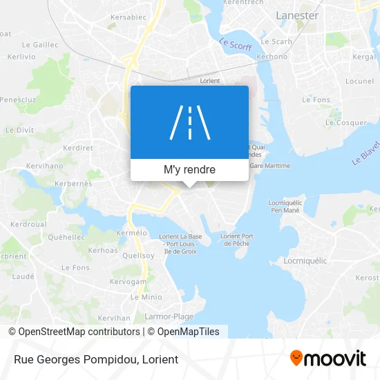 Rue Georges Pompidou plan