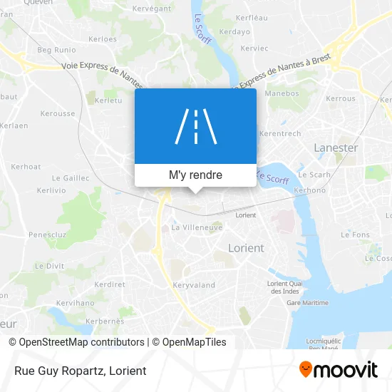 Rue Guy Ropartz plan