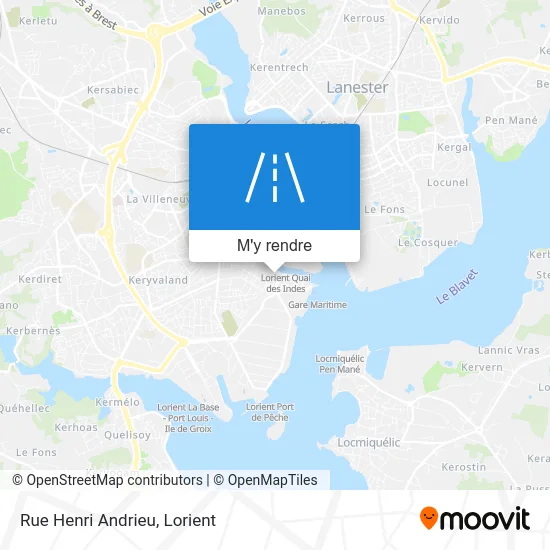 Rue Henri Andrieu plan