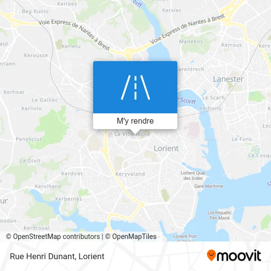 Rue Henri Dunant plan