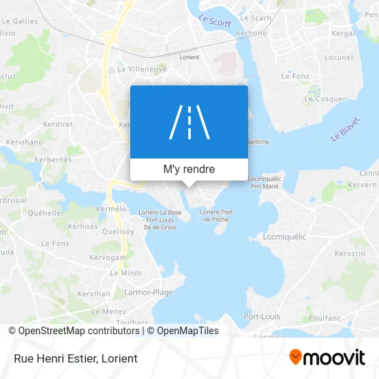 Rue Henri Estier plan