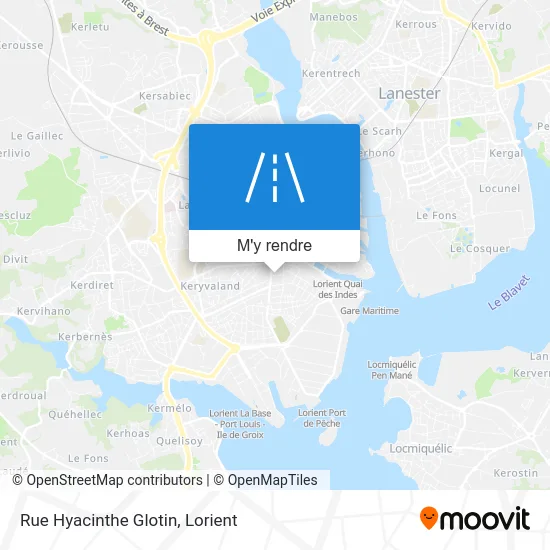 Rue Hyacinthe Glotin plan