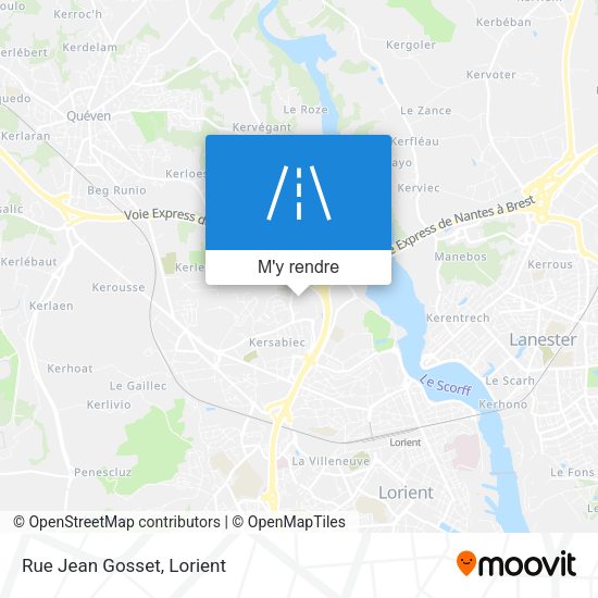 Rue Jean Gosset plan