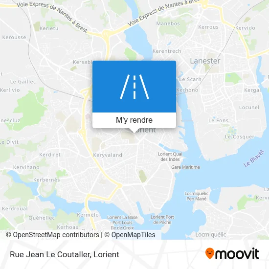 Rue Jean Le Coutaller plan